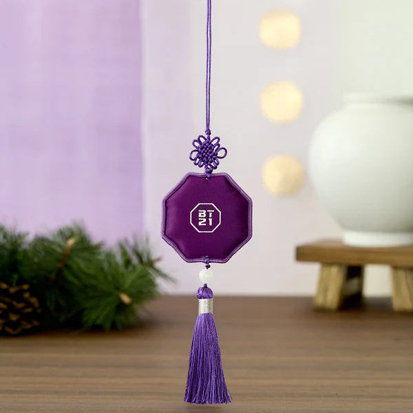 BT21 Premium K-Edition Embroidered Tassel Keyring - Koya Image 2