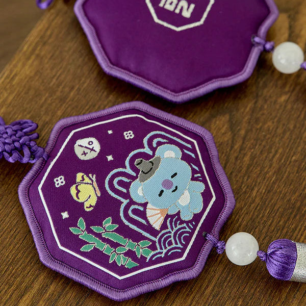 BT21 Premium K-Edition Embroidered Tassel Keyring - Koya Image 3