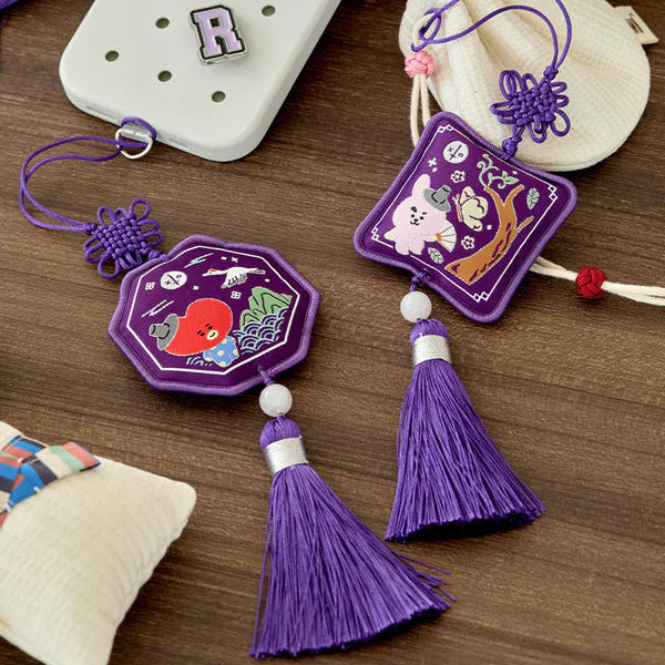 BT21 Premium K-Edition Embroidered Tassel Keyring - Main Image 2