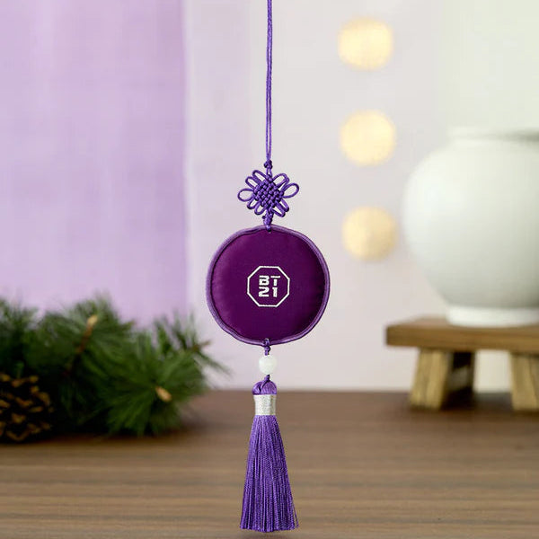 BT21 Premium K-Edition Embroidered Tassel Keyring - Mang Image 2