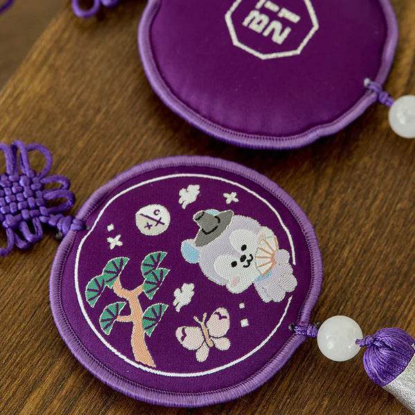 BT21 Premium K-Edition Embroidered Tassel Keyring - Mang Image 3