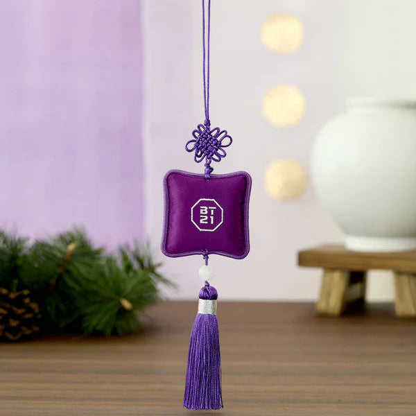 BT21 Premium K-Edition Embroidered Tassel Keyring - RJ Image 2