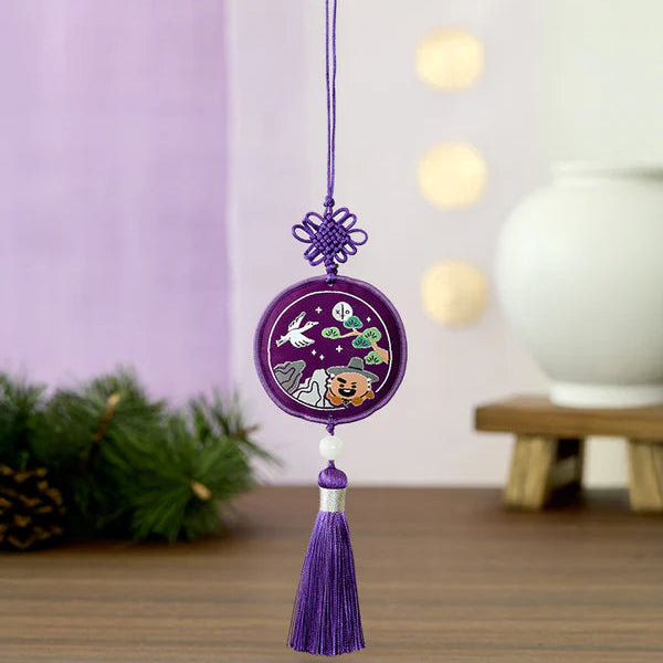 BT21 Premium K-Edition Embroidered Tassel Keyring - Shooky Image 1
