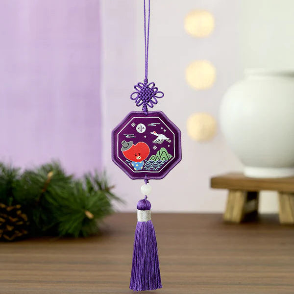 BT21 Premium K-Edition Embroidered Tassel Keyring - Tata Image 1