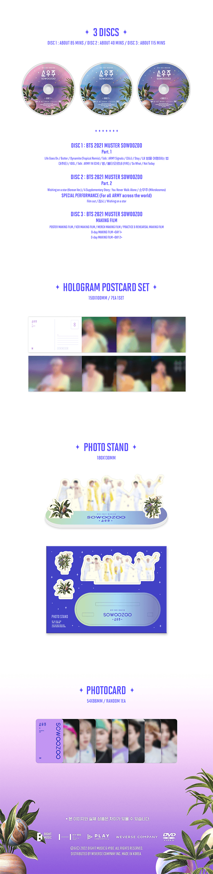 BTS2021 MUSTER SOWOO ZOO DVD Blu-ray2箱 BTS - SOWOOZOO [2021 BTS2021 MUSTER SOWOO ZOO DVD Blu-ray2箱 BTS - SOWOOZOO [2021