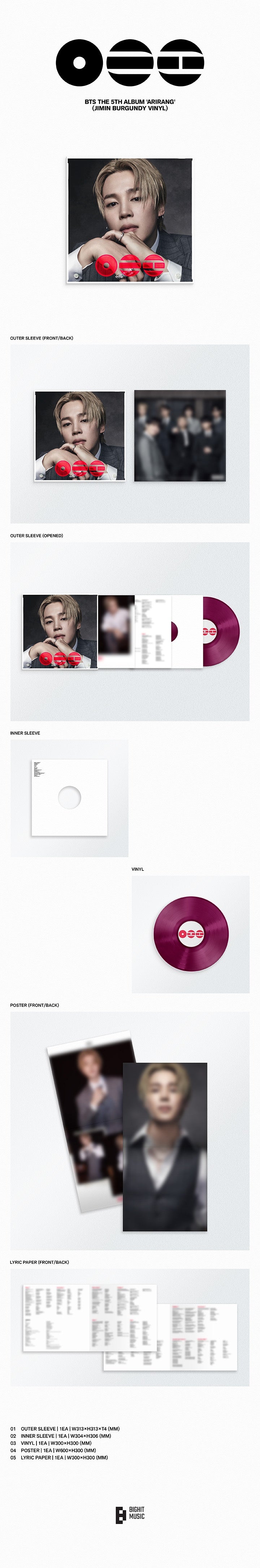 BTS 5TH FULL ALBUM ARIRANG (STANDARD VINYL) - Kpop USA