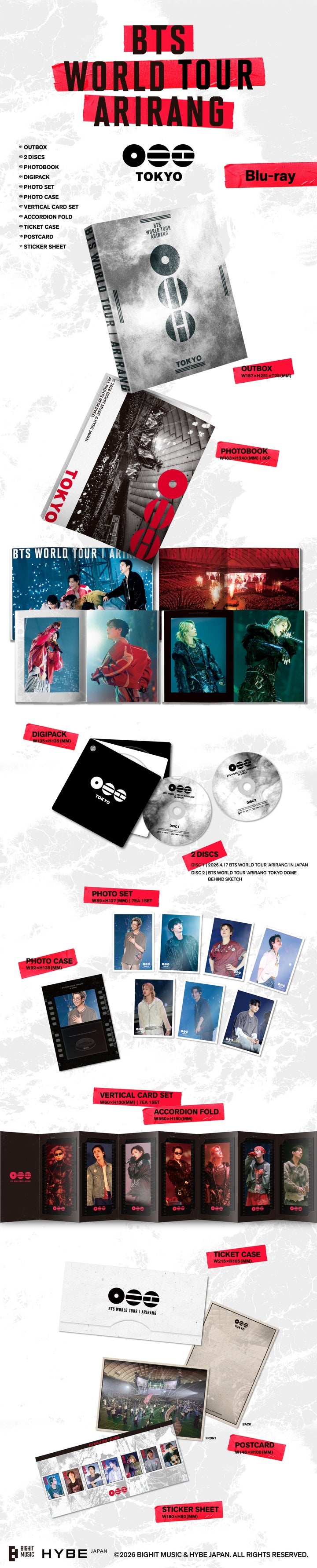 BTS 公式　Blu-rayセット BTS - ARIRANG [WORLD TOUR IN JAPAN - Blu-ray] - K PLACE