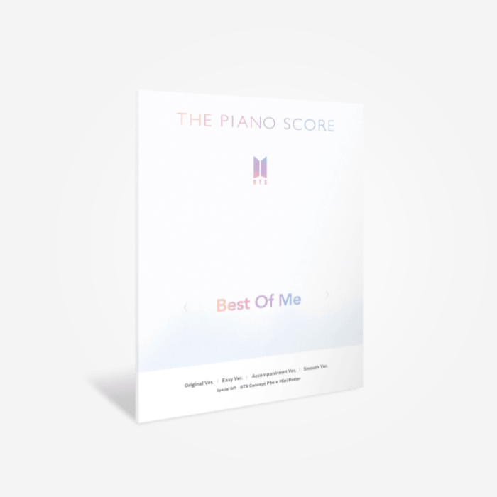 BTS Best Of Me The Piano Score - main image