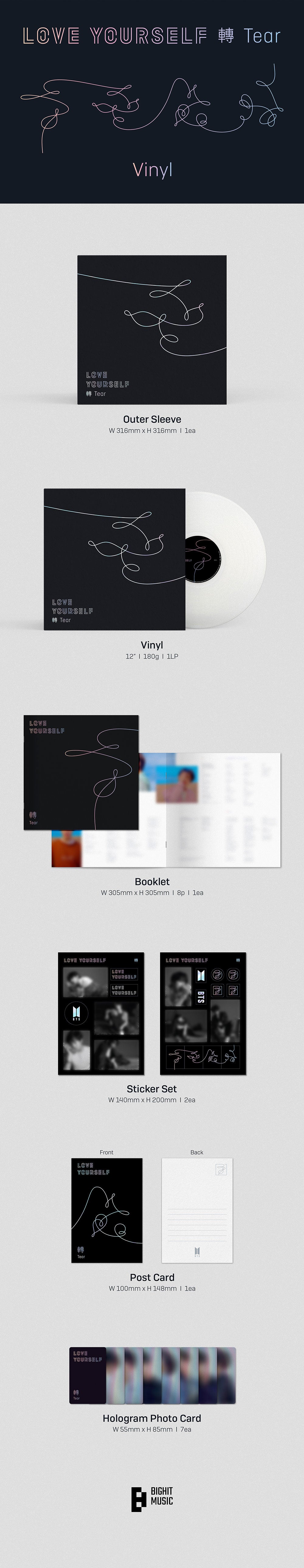 BTS - LOVE YOURSELF: Tear [3rd Album - LP Edition]