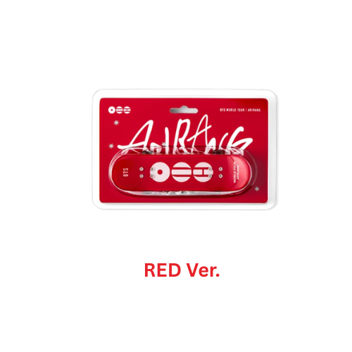 BTS Mini Skateboard Keyring ARIRANG WORLD TOUR Official MD - RED Ver - Main Image