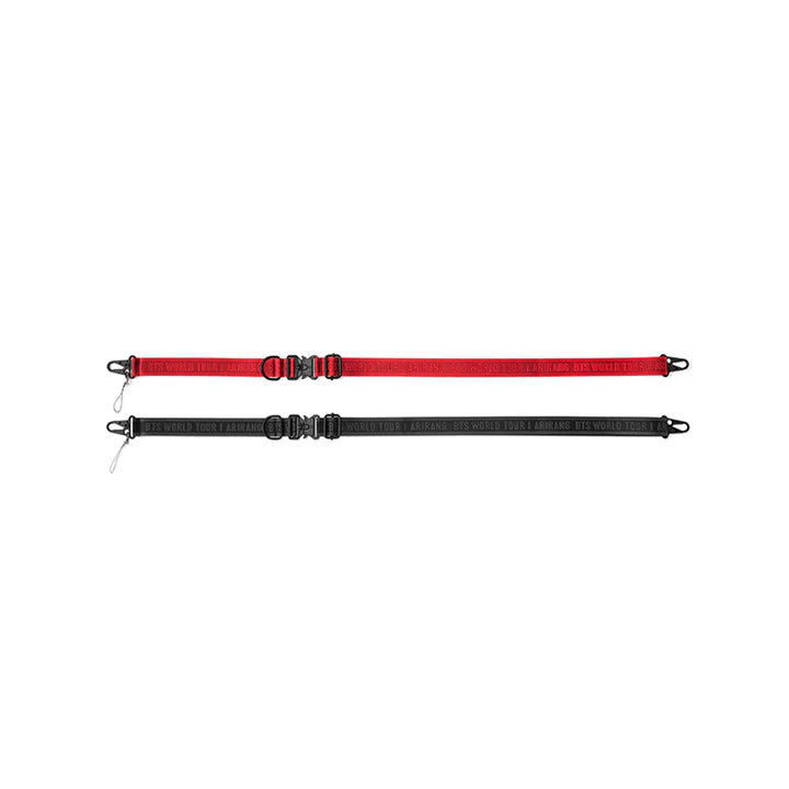 BTS ARIRANG Multi Strap 赤&黒　2本セット BTS - Multi Strap [ARIRANG WORLD TOUR Official MD] - K PLACE