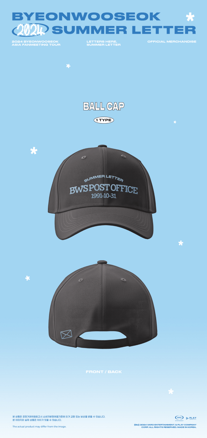 BYEON WOO SEOK - Ball Cap [2024 Fanmeeting 'Summer Letter' Official MD]