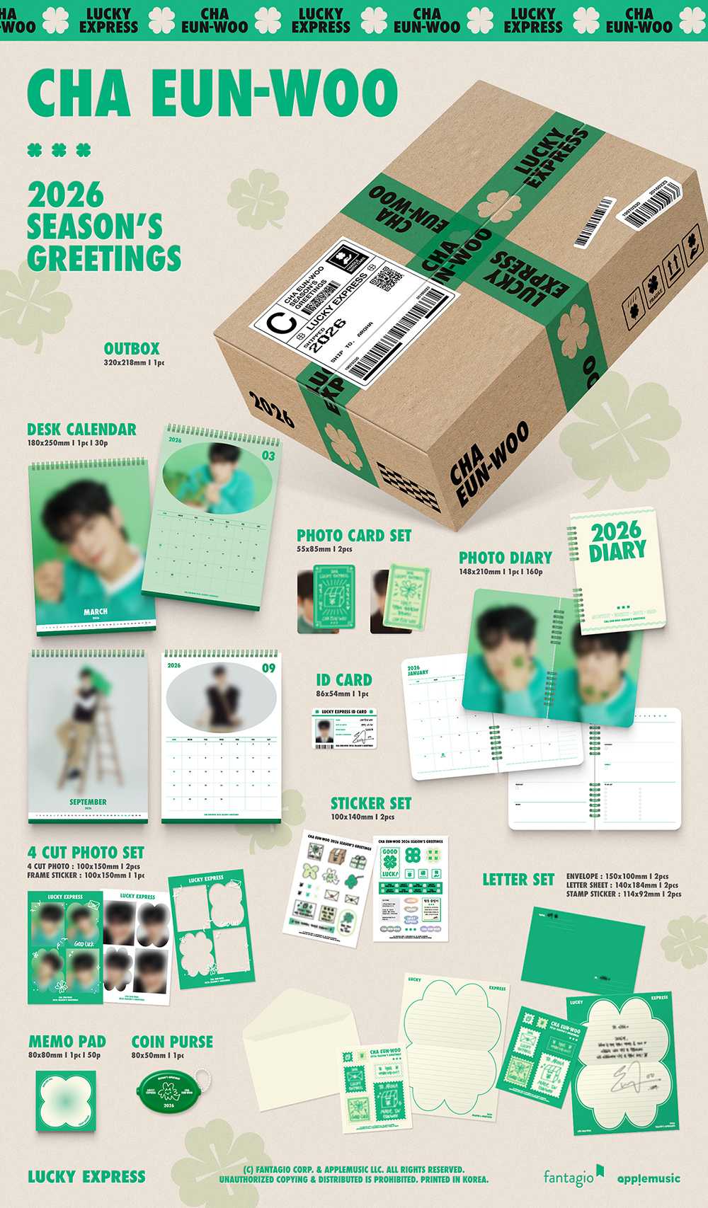 CHA EUN-WOO - 2026 Season's Greetings [LUCKY EXPRESS]