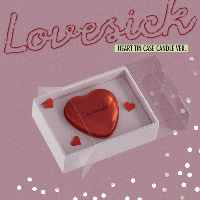 CHAERYEONG Lovesick 1st Mini Album HEART TIN CASE CANDLE Ver - main image