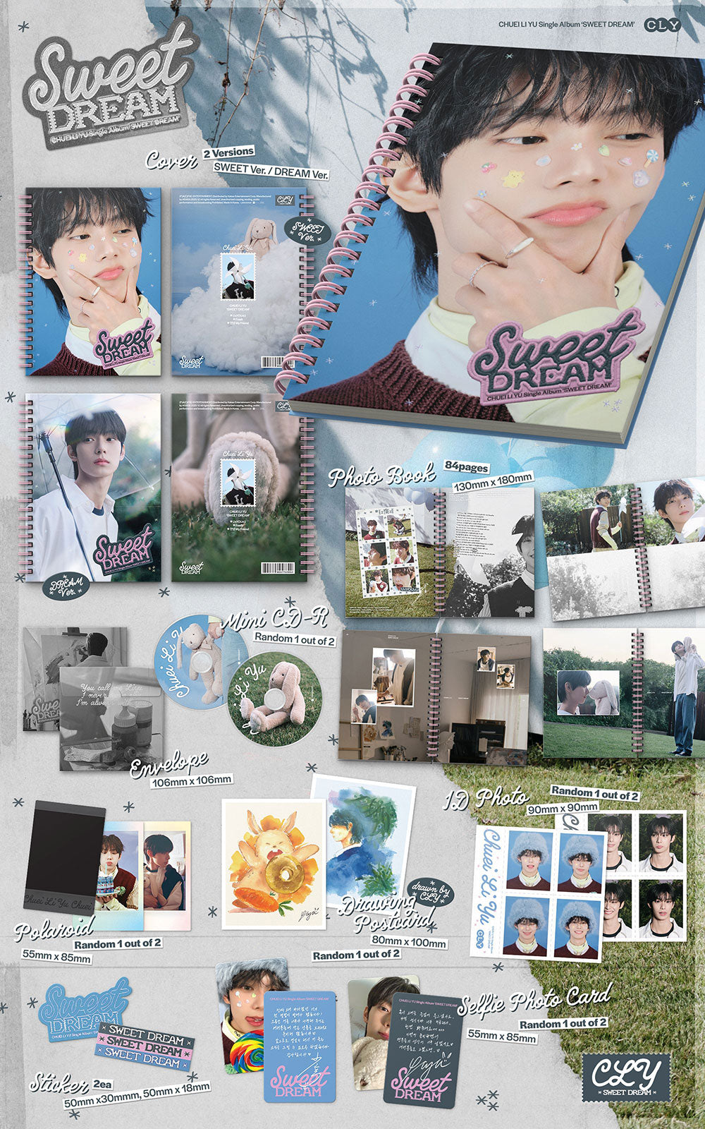 CHUEI LI YU - Sweet Dream [1st Single Album - Photobook Ver.]