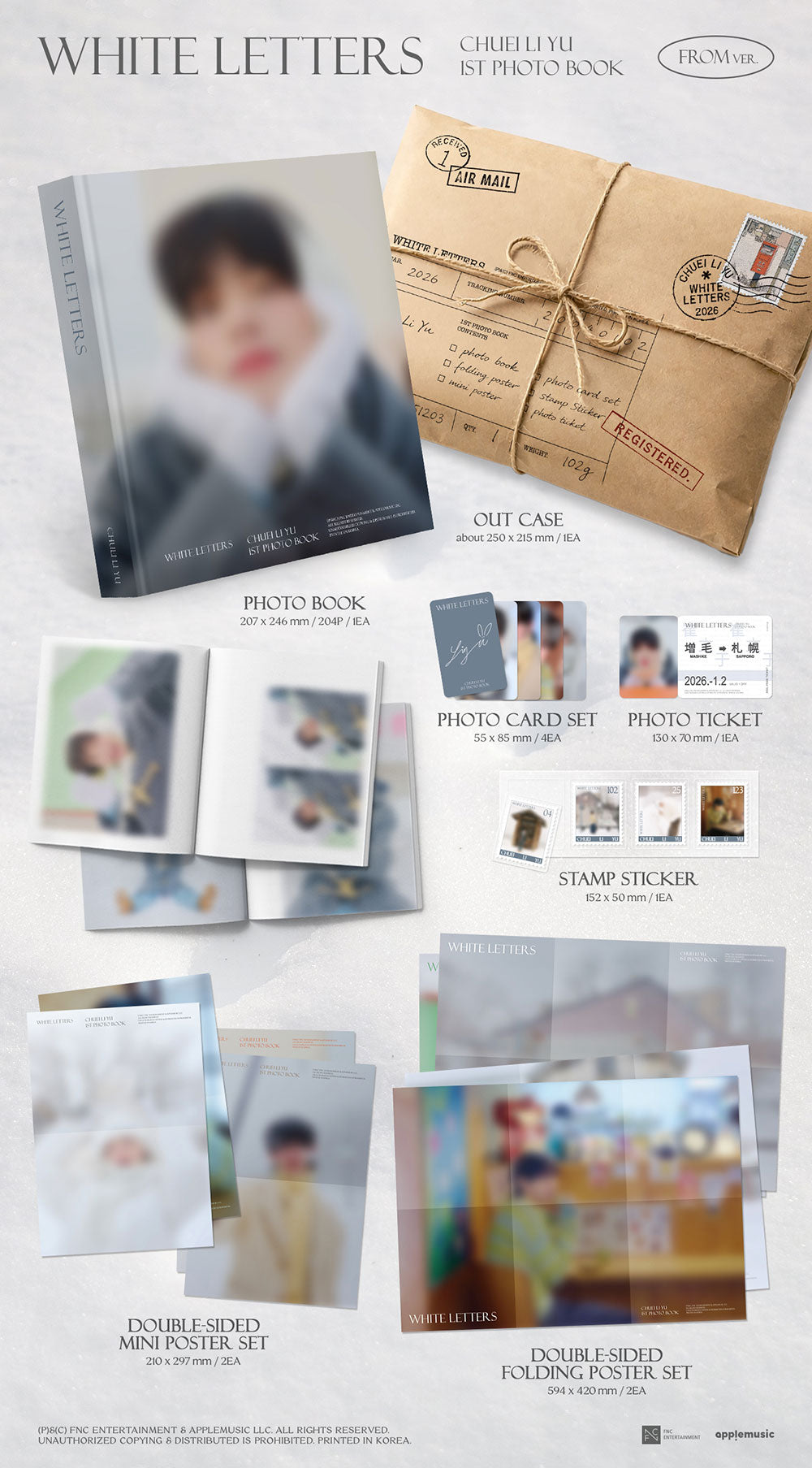 CHUEI LI YU - WHITE LETTERS [1st Photobook] - K PLACE