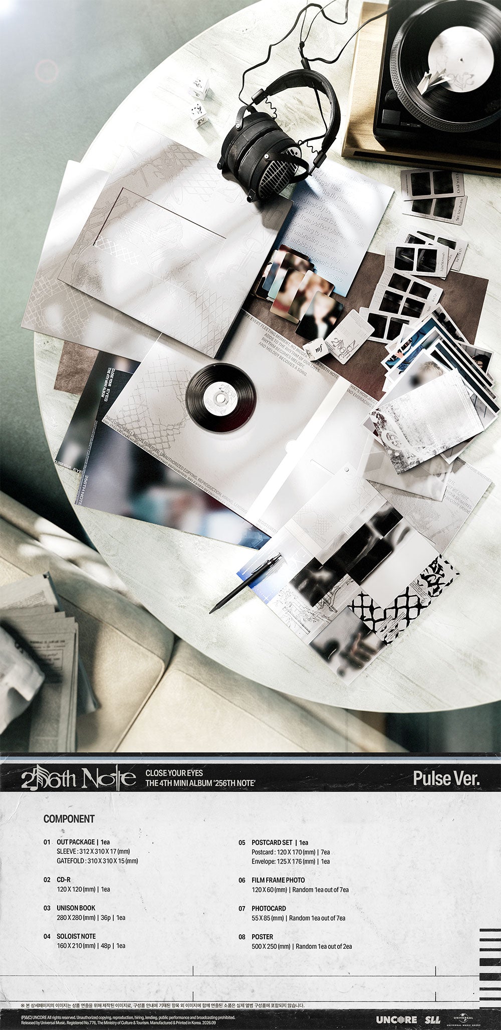 CLOSE YOUR EYES - 256th Note [4th Mini Album - Pulse Ver.] gallery image 1