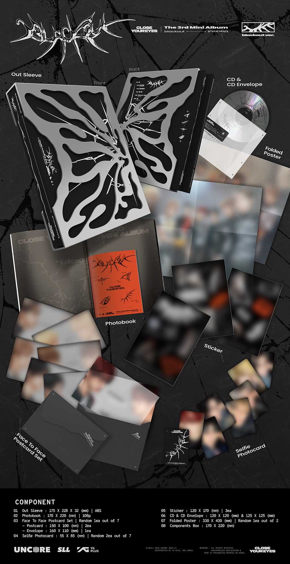 [PRE-ORDER] CLOSE YOUR EYES - blackout [3rd Mini Album - blackout Ver.]