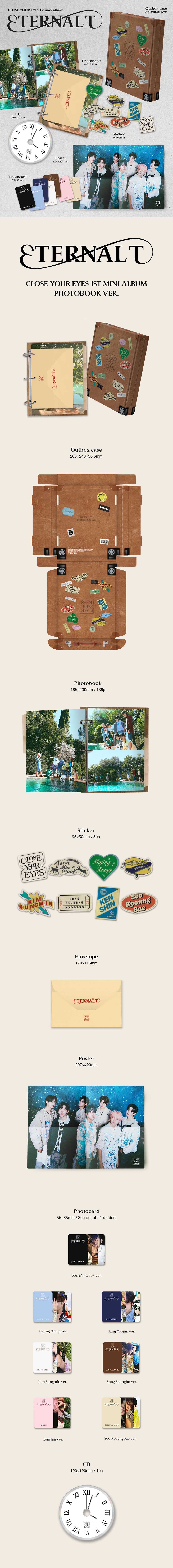 CLOSE YOUR EYES - ETERNALT [1st Mini Album - Photobook Ver.]