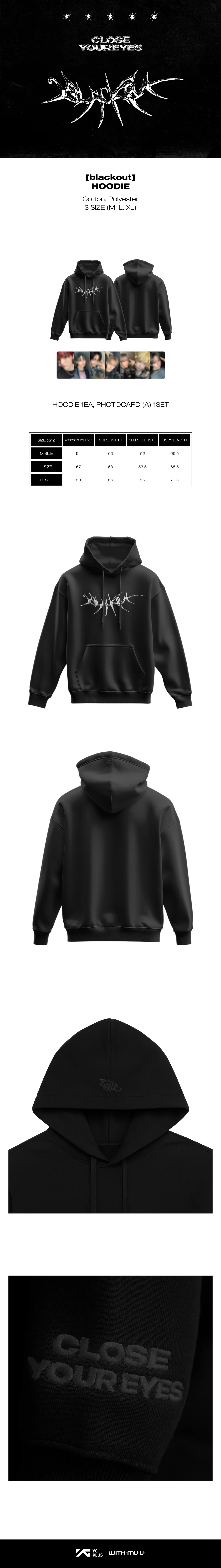 CLOSE YOUR EYES - Hoodie [3rd Mini Album 'blackout' Official MD]