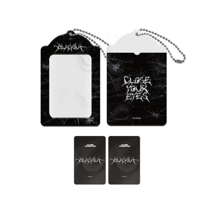 CLOSE YOUR EYES PVC Photocard Holder 3rd Mini Album blackout Official MD - main image