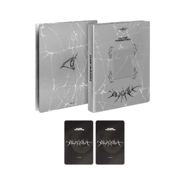 CLOSE YOUR EYES Ticket Photocard Binder 3rd Mini Album blackout Official MD - SILVER Version