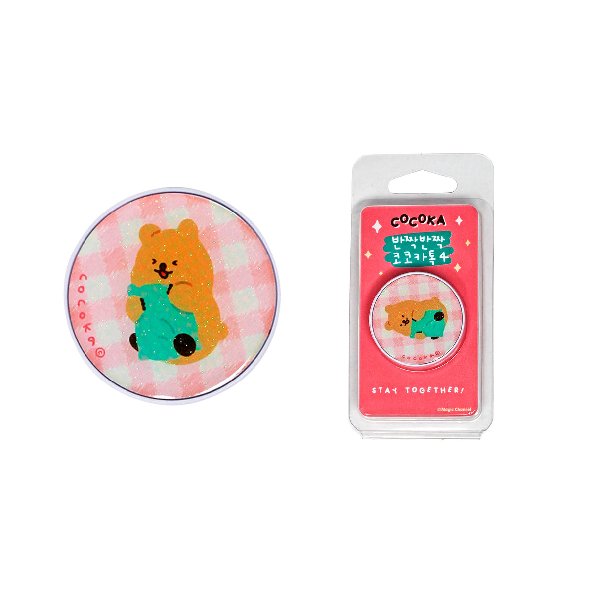 Cocoka Pop Socket Phone Stand &amp; Grip Pink Version Main Product Image 2