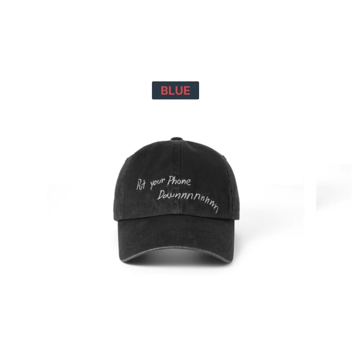CORTIS TOUR Ball Cap Black 2026 CORTIS TOUR PUT YOUR PHONE DOWN Official MD BLUE Ver - main image
