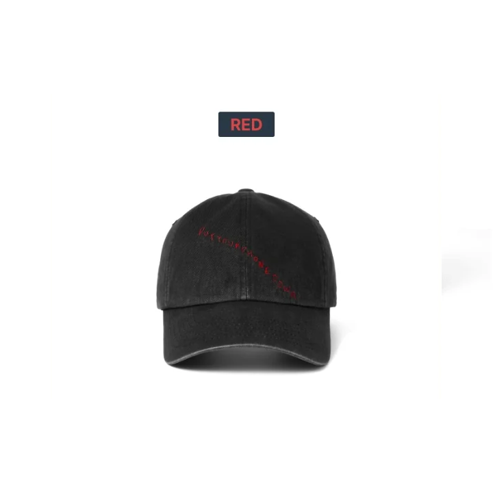CORTIS TOUR Ball Cap Black 2026 CORTIS TOUR PUT YOUR PHONE DOWN Official MD RED Ver - main image