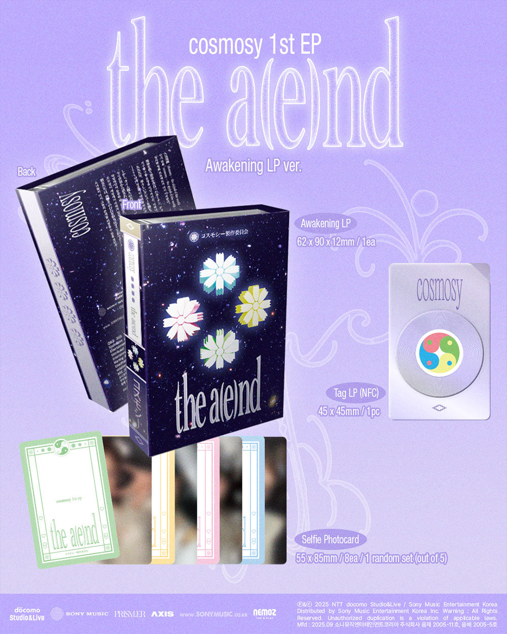 [PRE-ORDER] cosmosy - the a(e)nd [1st EP Album - NFC Mini LP Ver.]