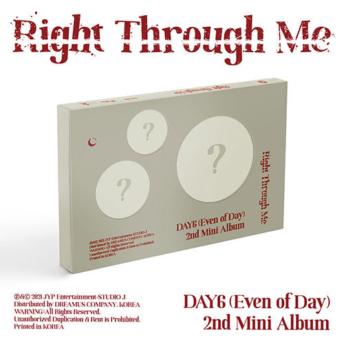 DAY6 Even of Day Right Through Me 2nd Mini Album Main Product Image