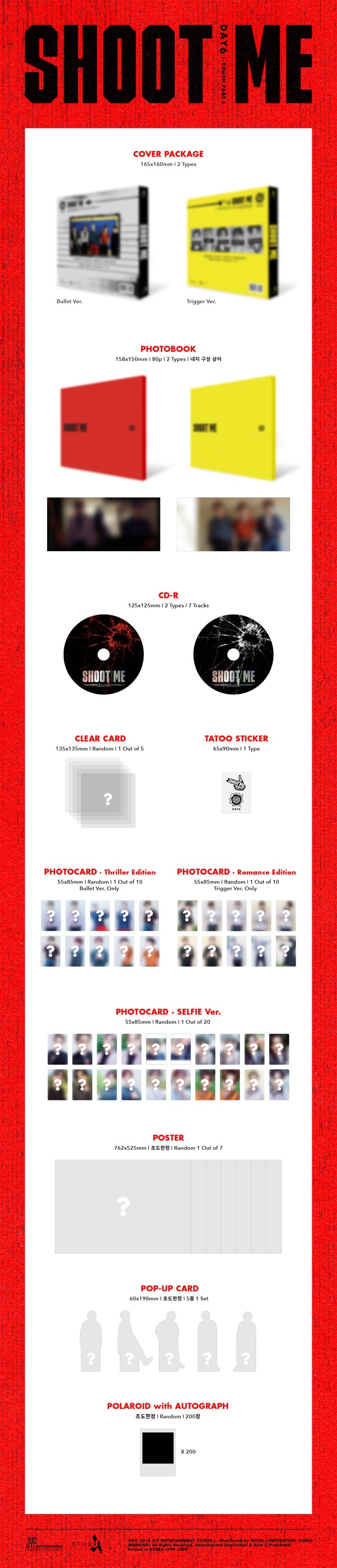 DAY6 - Shoot Me : Youth Part 1 [3rd Mini Album]