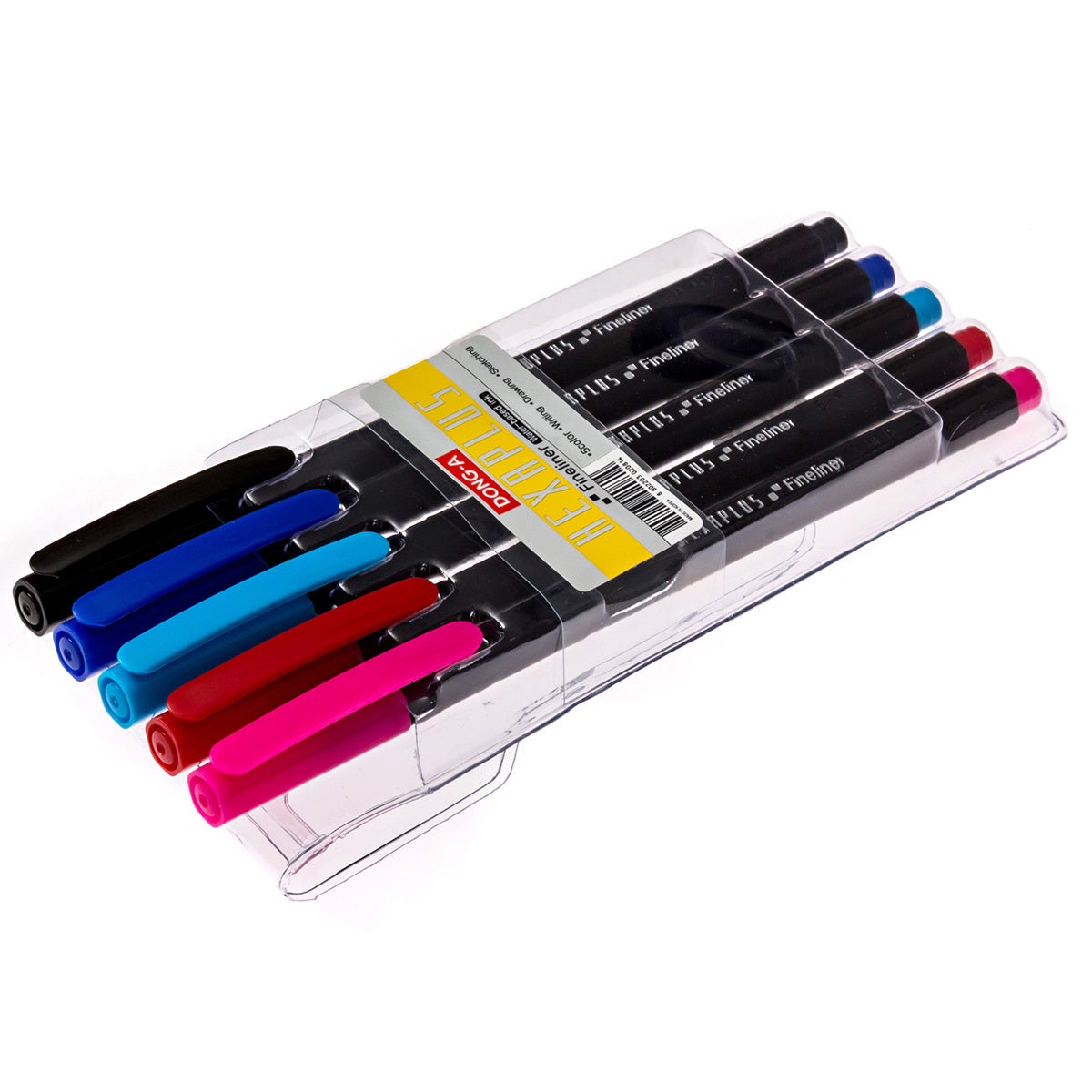 DONG-A Hexaplus Fineliner - 5 Color Set product image 2