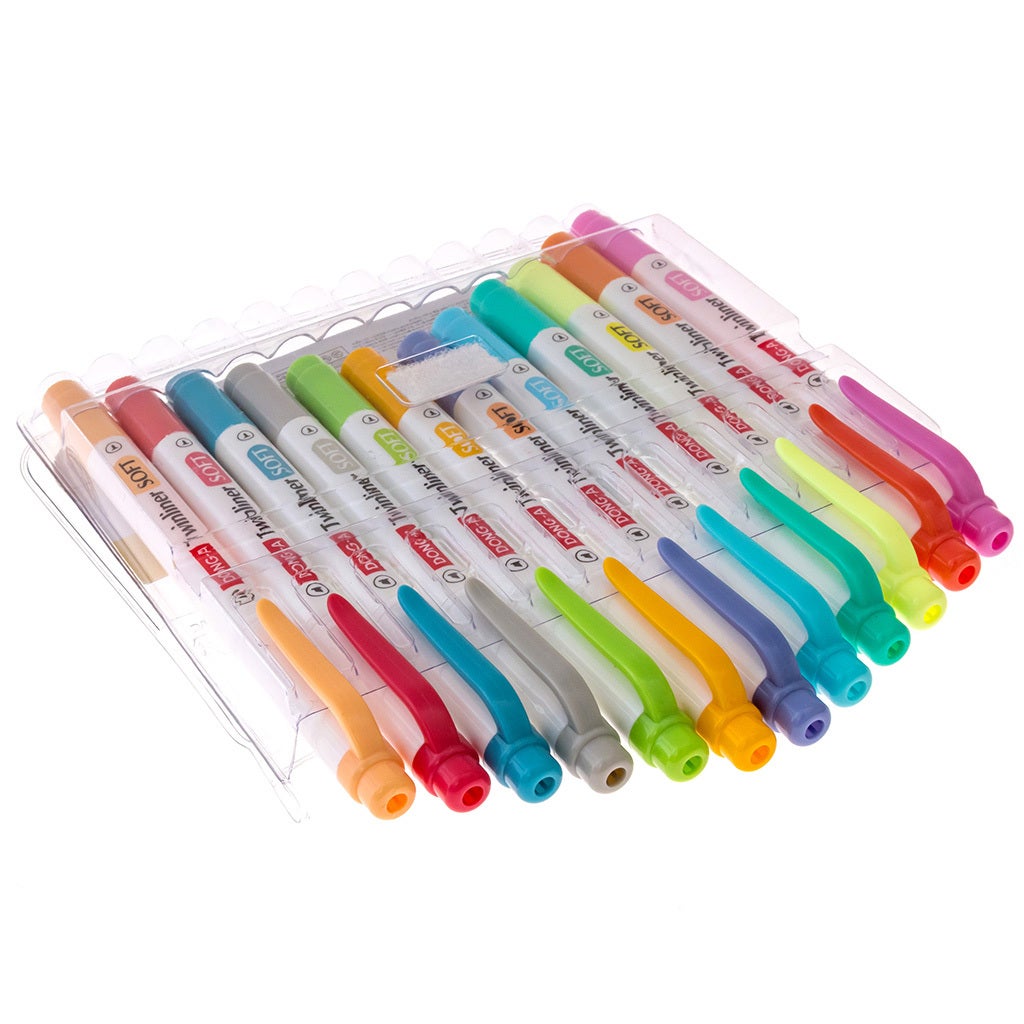 DONG-A Twinliner Double-Sided Highlighter - 12 Color Set main product image 4
