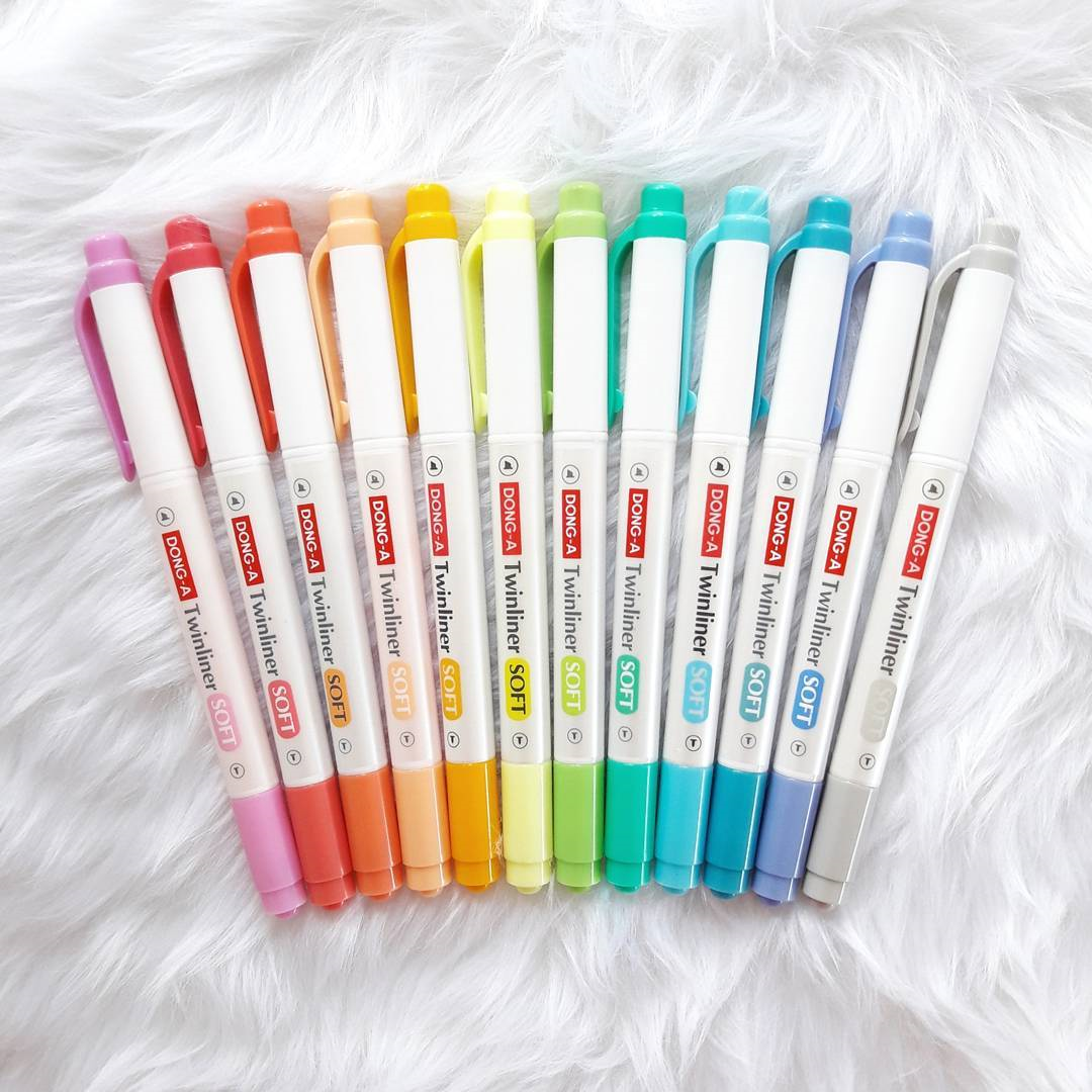 DONG-A Twinliner Double-Sided Highlighter - 12 Color Set main product image 5