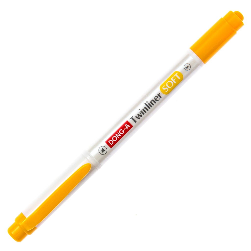DONG-A Twinliner Double-Sided Highlighter - Gold product image capped