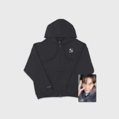 SEVENTEENのDK着用LMOODのPiece Dyed Hoodie Knit Zip-up MUSINSA | LMOOD Peace Dyed Hoodie Knit Zip-up Stained Charcoal