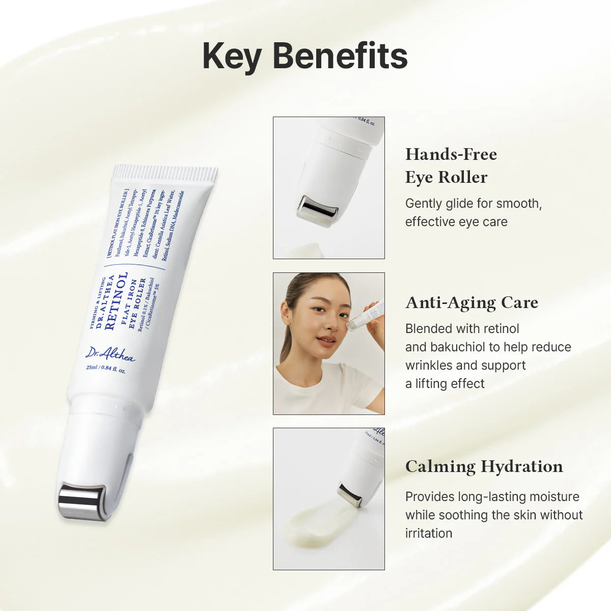 Dr.Althea - Retinol Flat Iron Eye Roller gallery image 3