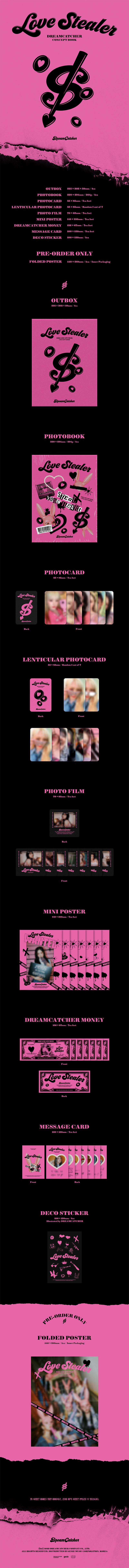 Dreamcatcher - Love Stealer [Concept Book]