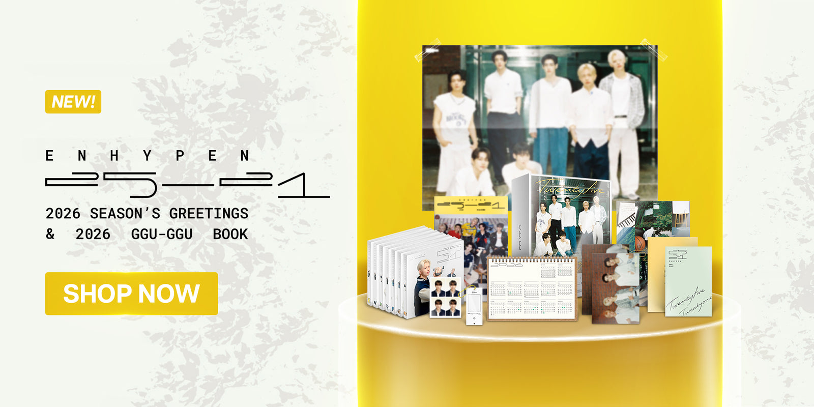 ENHYPEN 2026 Seasons Greetings and GGU GGU Book - Banner