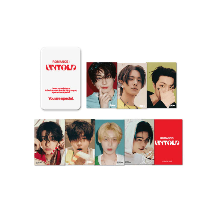 ENHYPEN 3D Lenticular Mini Card and Tin Case Set ROMANCE UNTOLD Official MD - main image