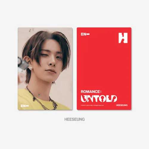ENHYPEN 3D Lenticular Postcard ROMANCE UNTOLD Official MD - HEESEUNG Version