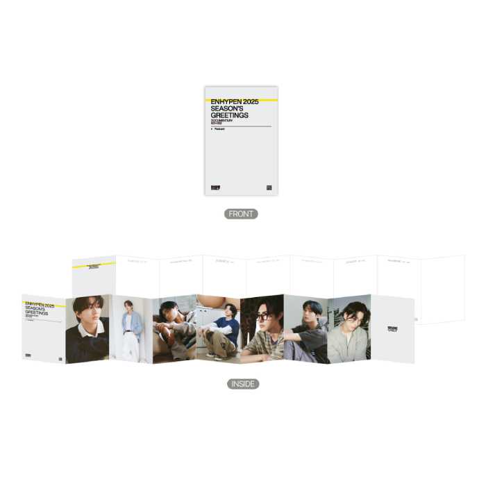ENHYPEN Accordion Postcard 2025 Seasons Greetings POP UP Official MD - main image