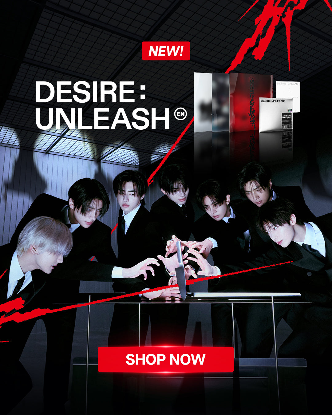 ENHYPEN DESIRE UNLEASH Banner Mobile