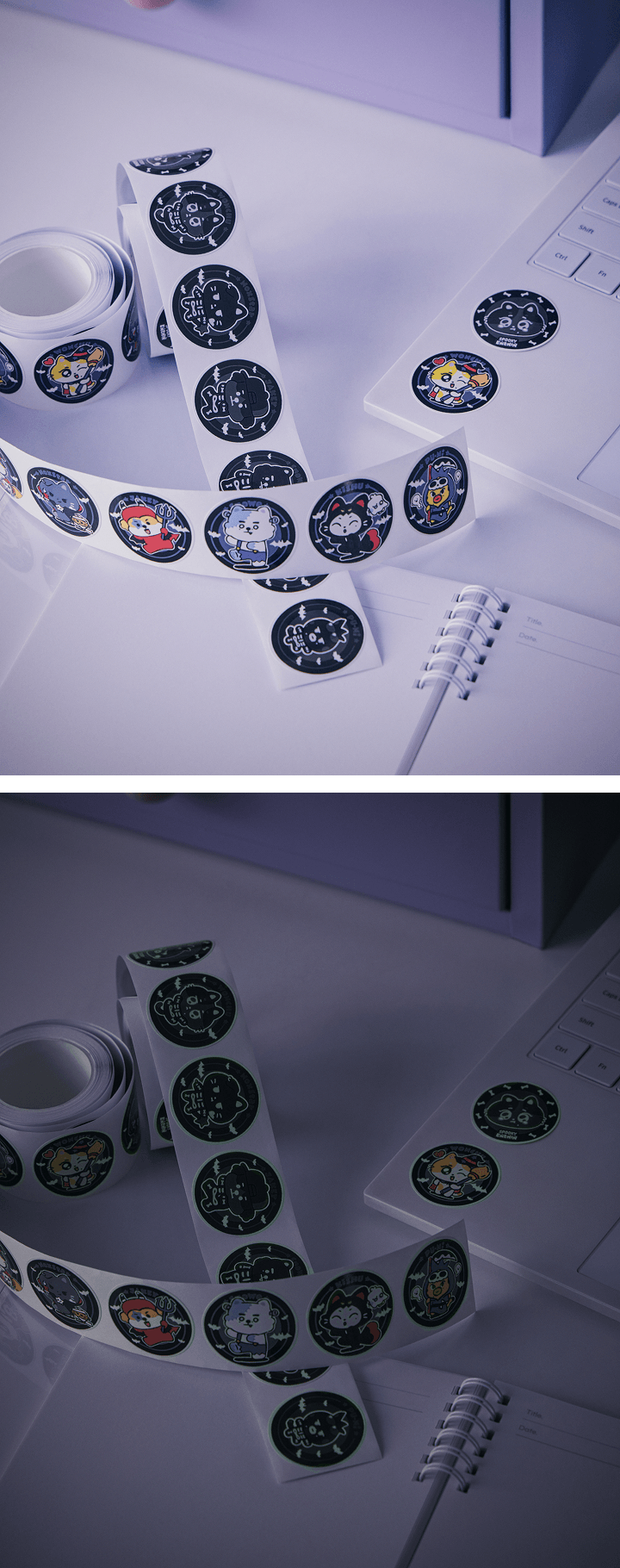 [PRE-ORDER] ENHYPEN - Glow Sticker Roll [SPOOKY ENCHIN Official MD] gallery image 6