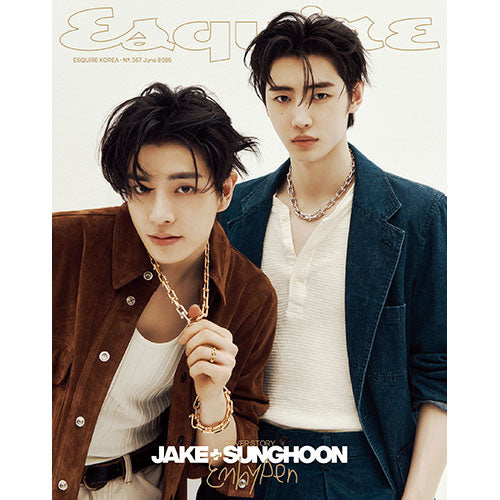 Enhypen Jake and Sunghoon Cover ESQUIRE June 2025 - A ver.