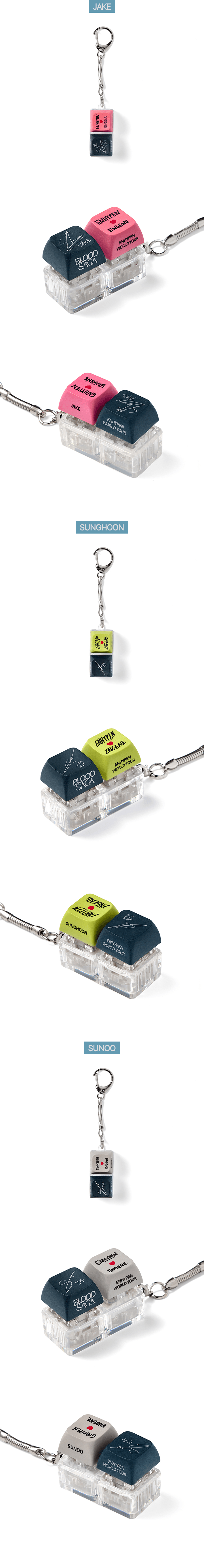 ENHYPEN - Random Keyring ['BLOOD SAGA' WORLD TOUR RANDOM Official