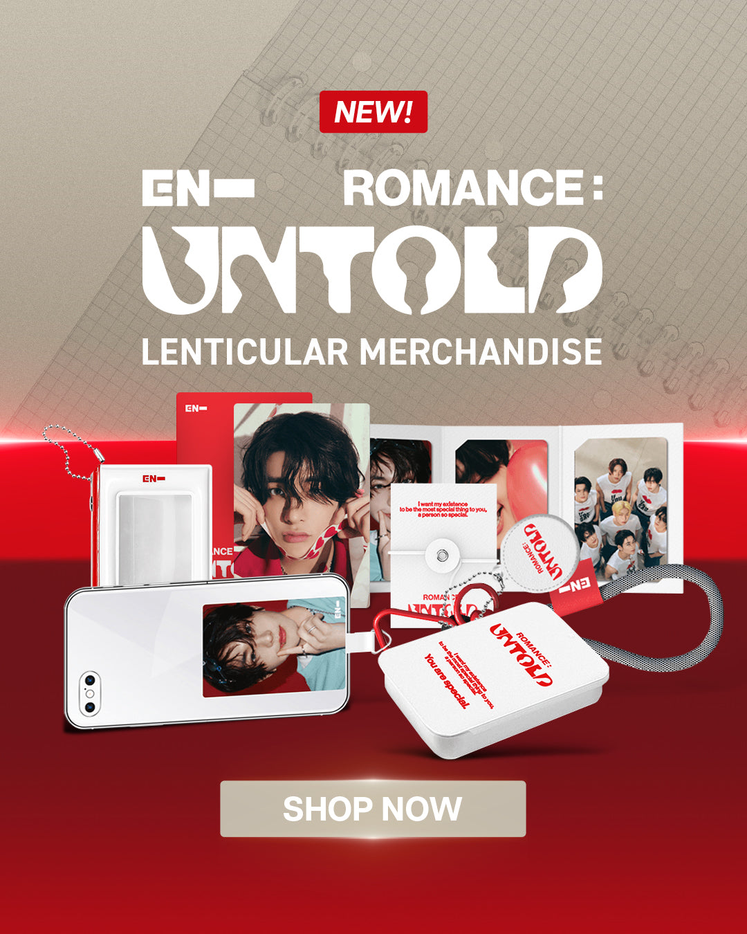 ENHYPEN ROMANCE UNTOLD Lenticular MD Banner Short