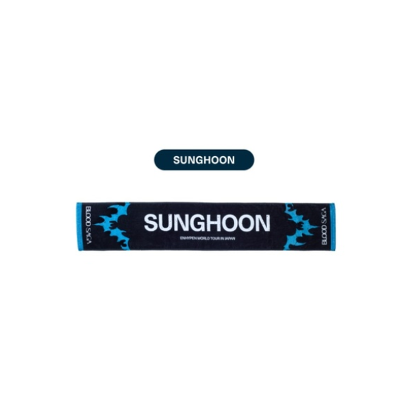 ENHYPEN Slogan Towel BLOOD SAGA in JP WORLD TOUR Official MD SUNGHOON Ver - main image