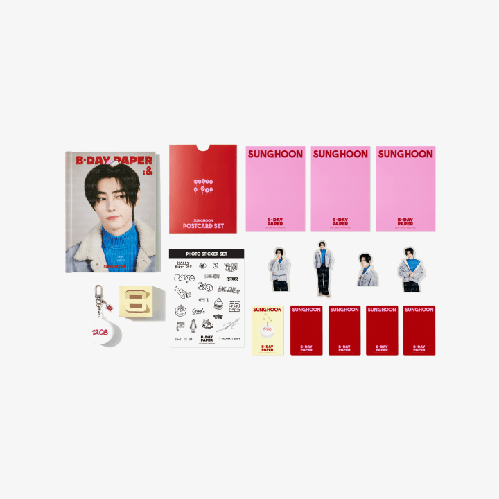 ENHYPEN B-DAY PAPER ボイスキーリング（ソンフン） ENHYPEN SUNGHOON - B-Day Paper [Official MD] - K PLACE